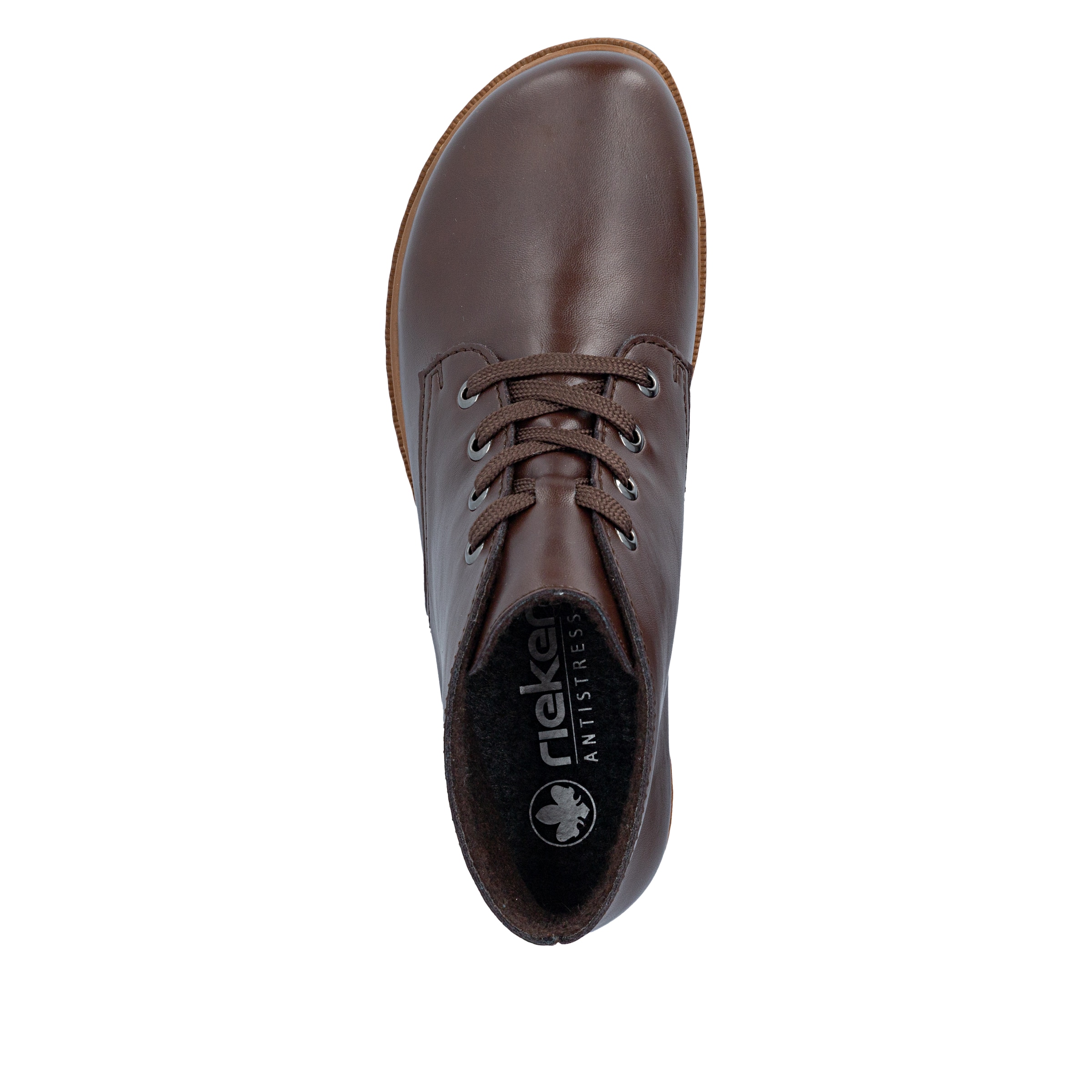 Bottines à lacets Rieker en marron