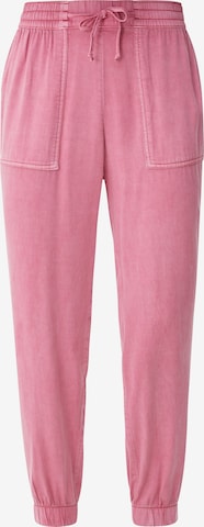 s.Oliver Tapered Broek in Roze: voorkant