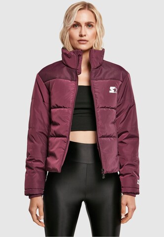 Starter Black Label Jacke in Lila: Vorderseite