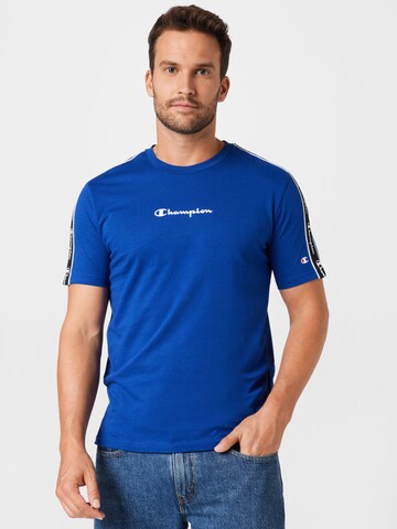 Champion Authentic Athletic Apparel T-Shirt in Blau: predná strana