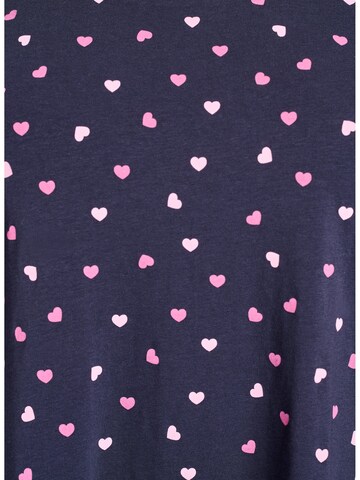 Chemise de nuit 'MHANNY' Zizzi en bleu