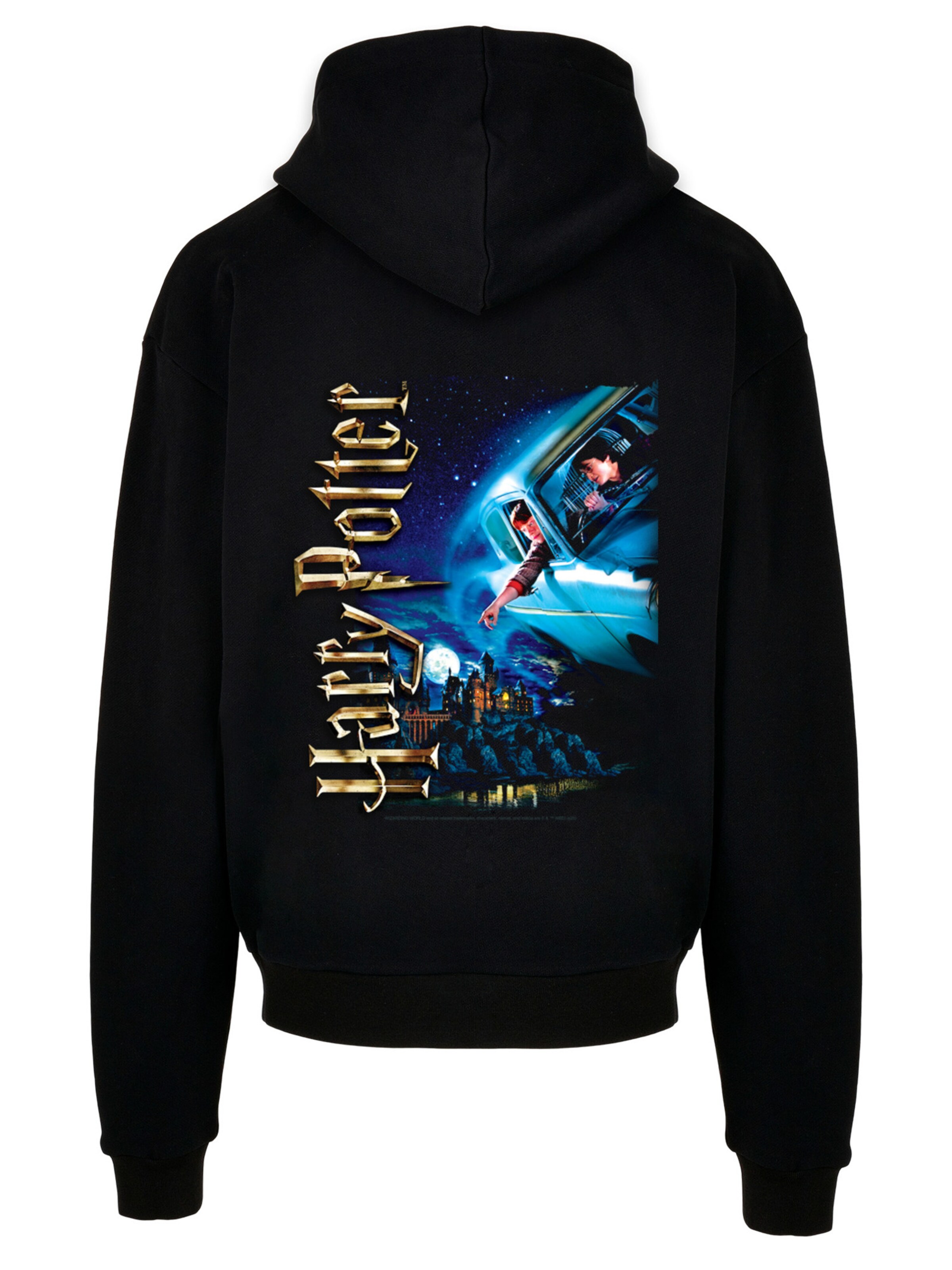 Sweat-shirt 'Harry Potter Hogwarts' F4NT4STIC en noir : devant
