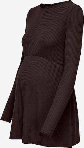 Only Maternity - Camiseta 'OLMMALAYA' en marrón: frente