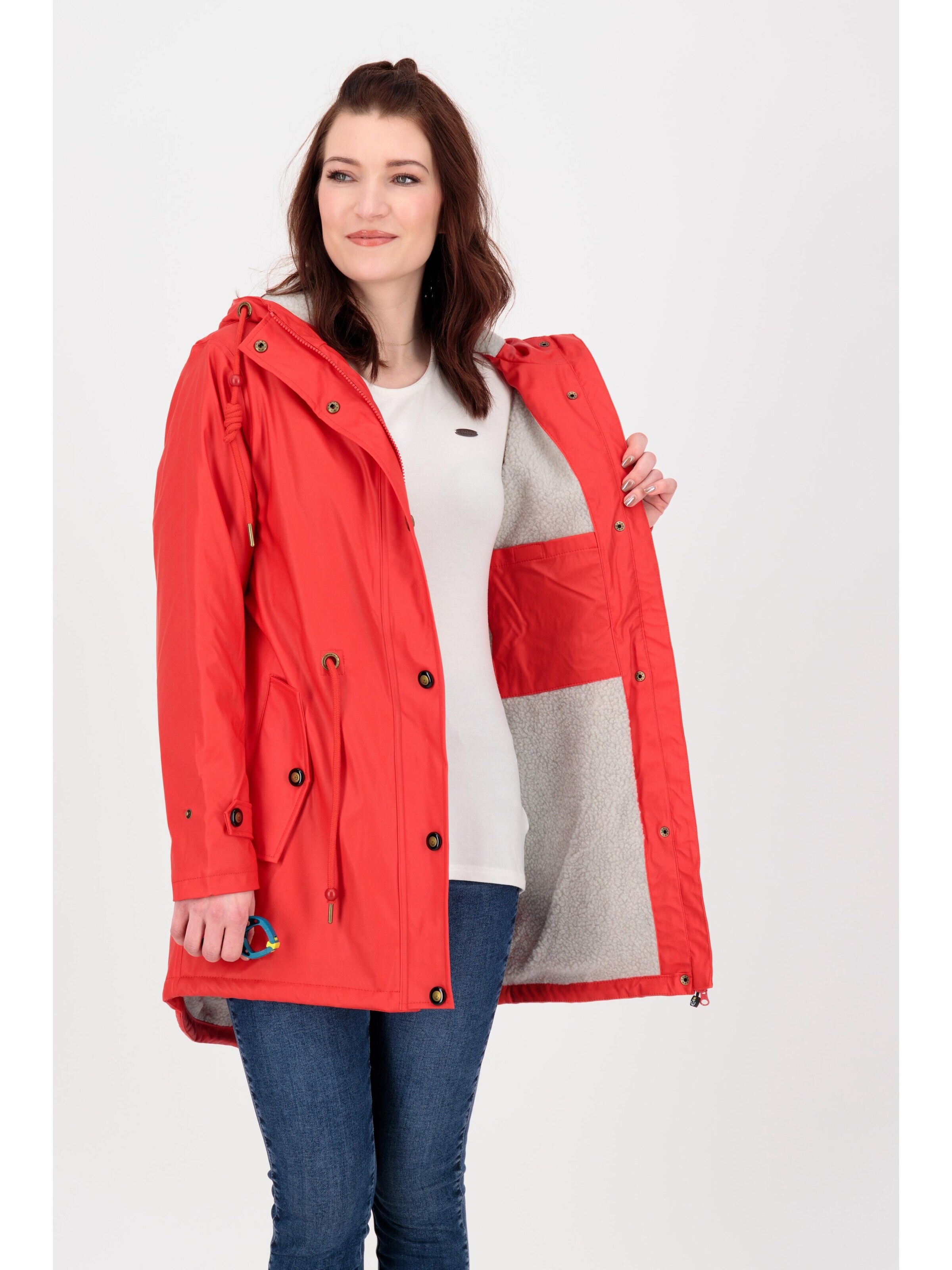 Cappotto funzionale 'Friesennerz ankergluttraum WMN' di ankerglut in rosso