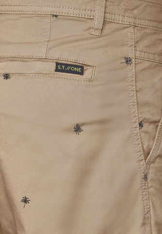 Street One MEN Regular Shorts in Braun