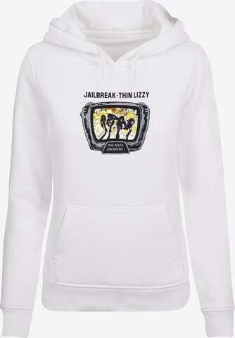 Merchcode Sweatshirt 'Thin Lizzy - Jailbreak' in Wit: voorkant