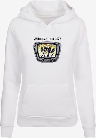 Sweat-shirt 'Thin Lizzy - Jailbreak' Merchcode en blanc : devant
