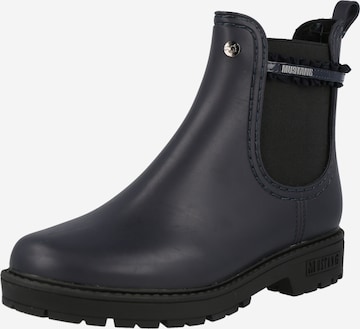 MUSTANG Rubber boot in Blue: front