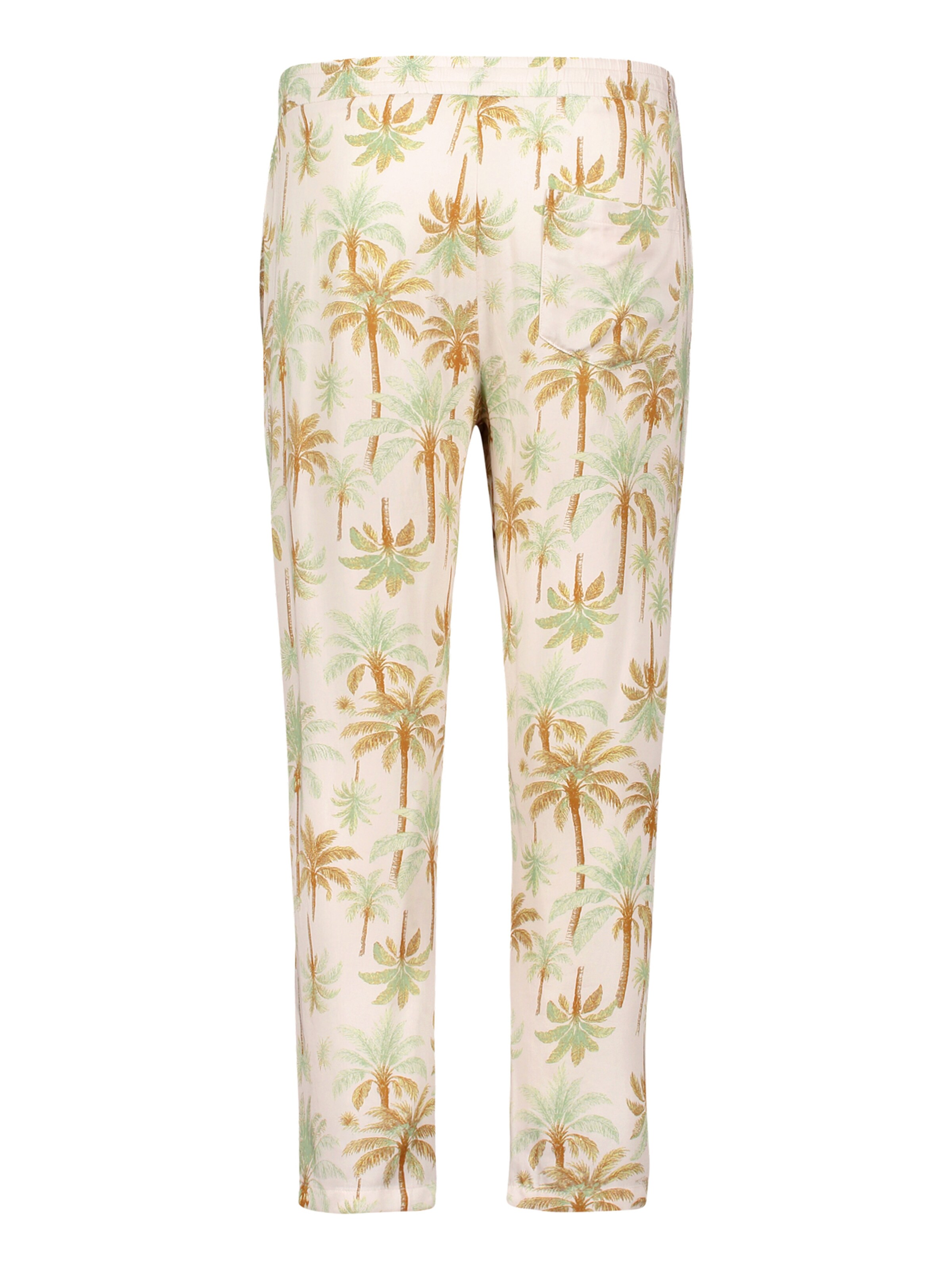 Cartoon Loosefit Casual-Hose mit Gummizug in Beige