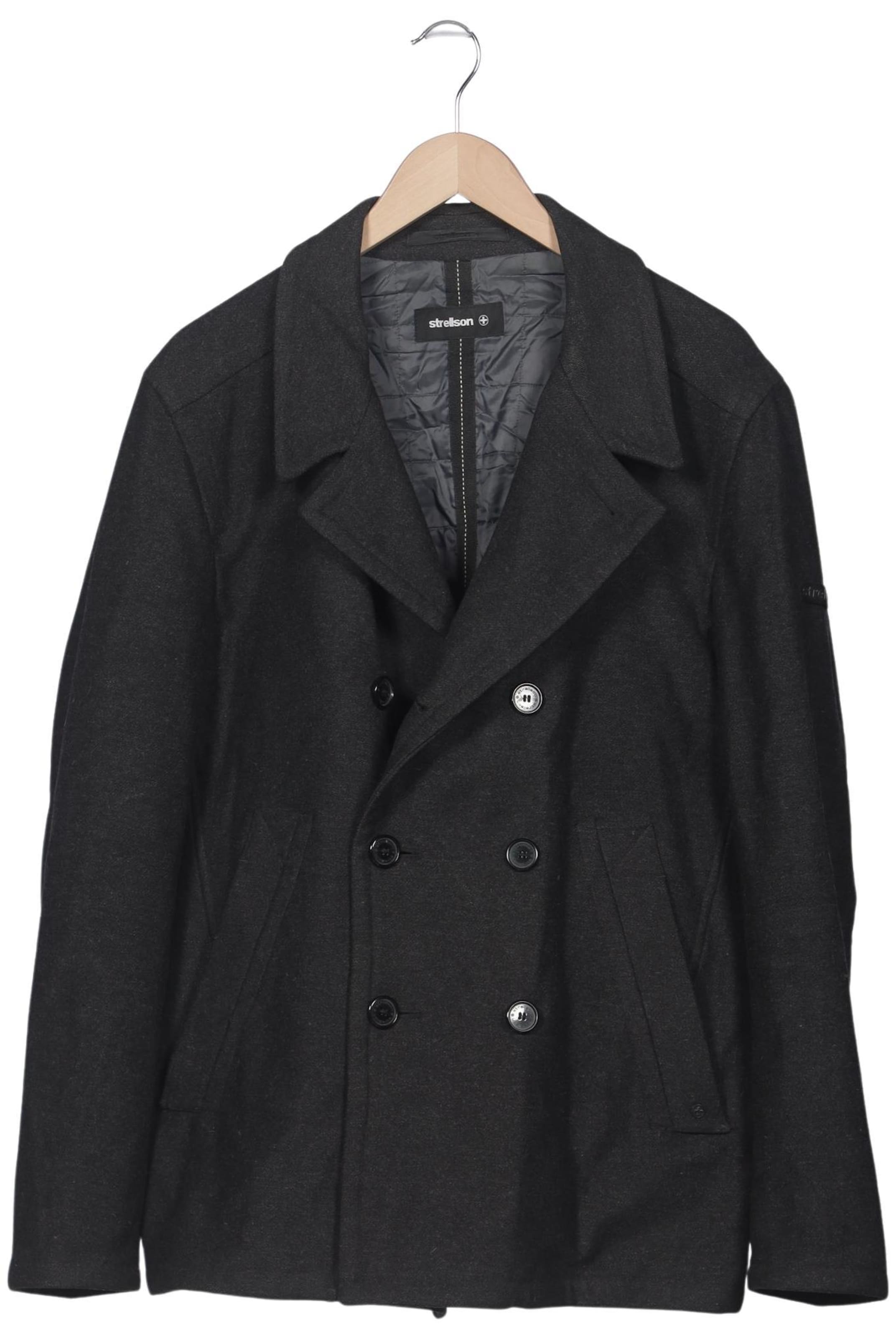 STRELLSON Jacket & Coat in L-XL in Grey: front