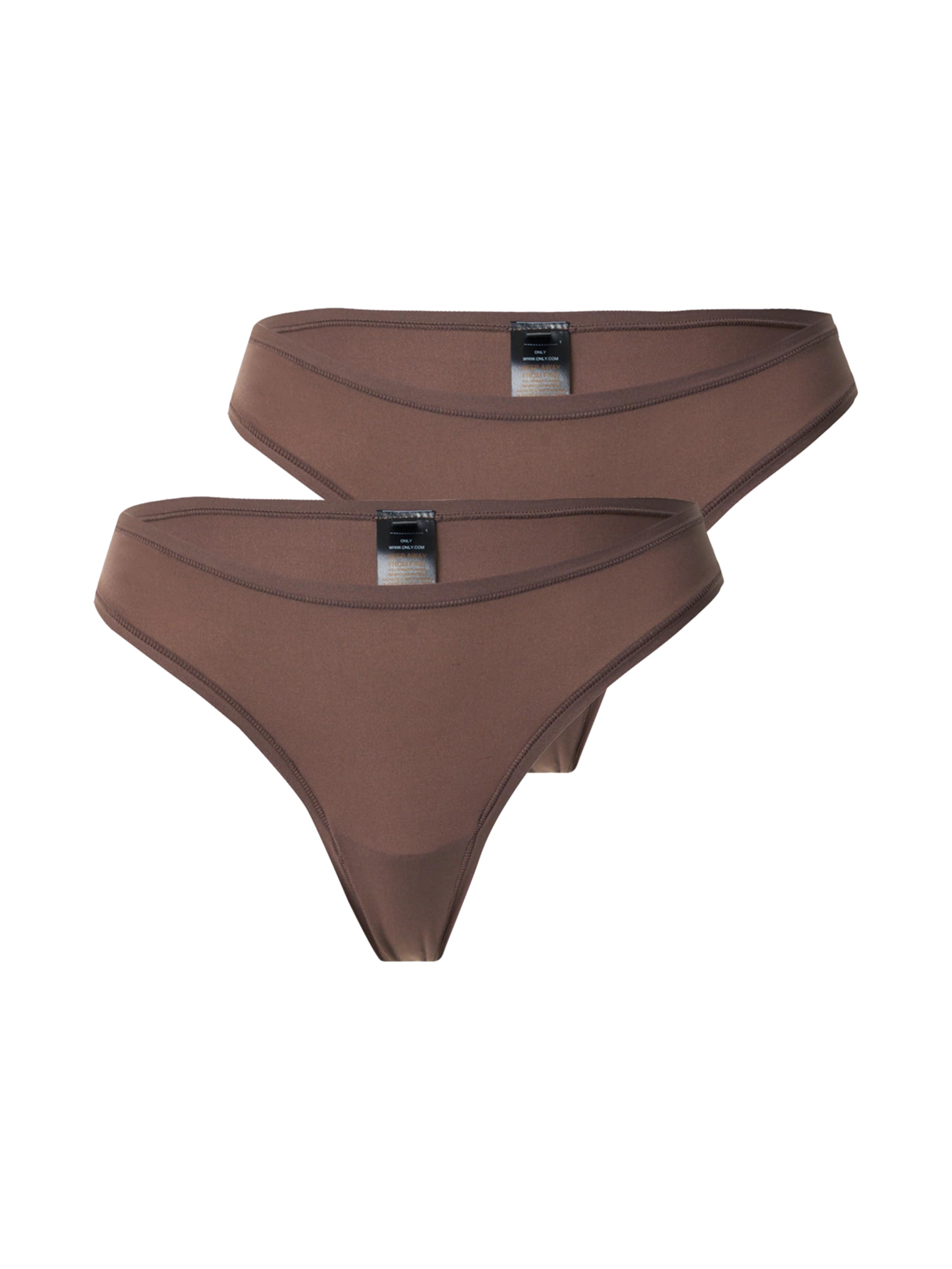 ONLY Stringid 'ONLPEACHY', värv pruun: eest vaates
