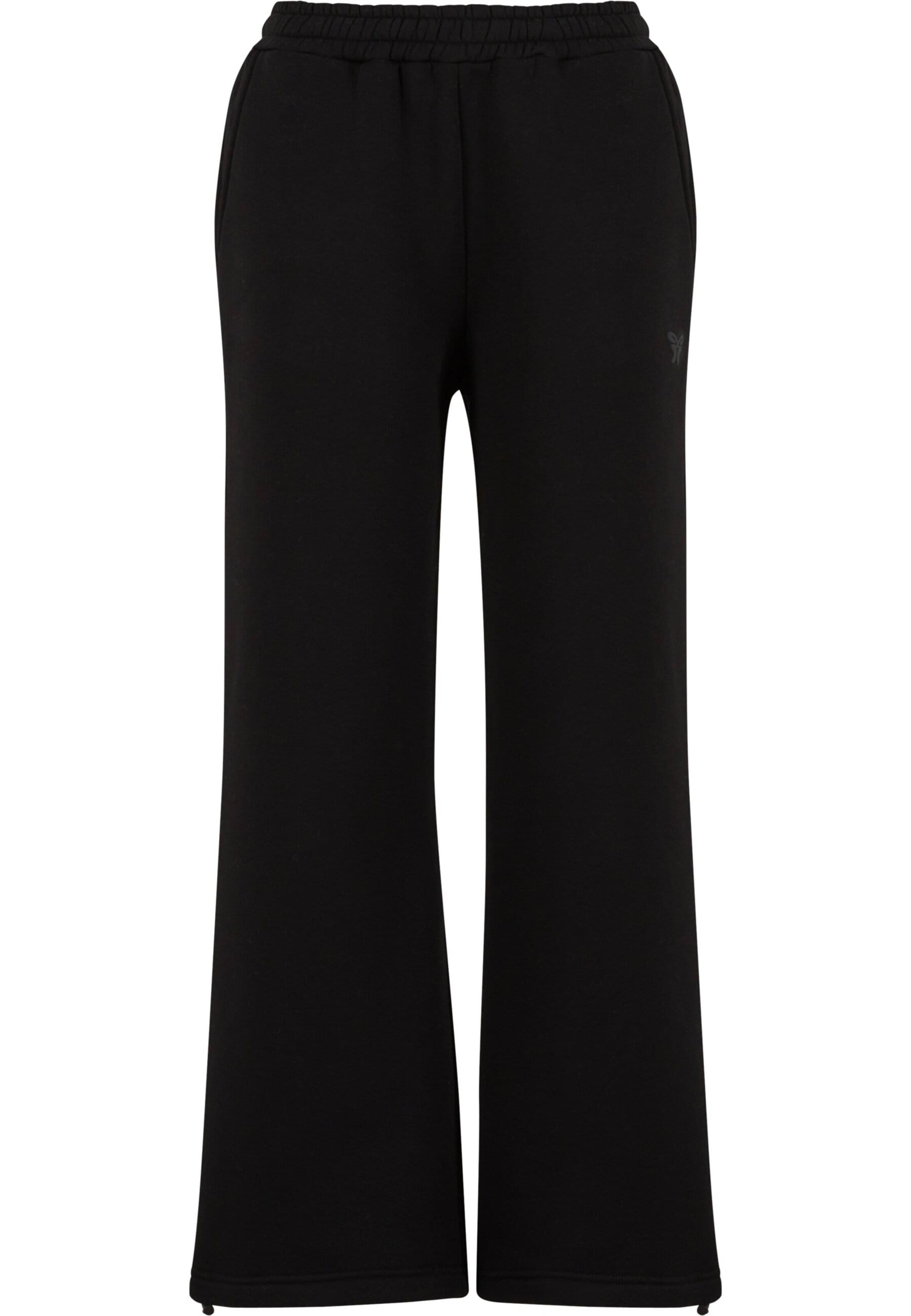 Wide Leg Pantalon Felicious en noir : devant