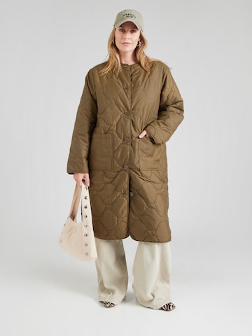 ONLY Carmakoma Between-Seasons Coat 'CARSANDY' in Green: front