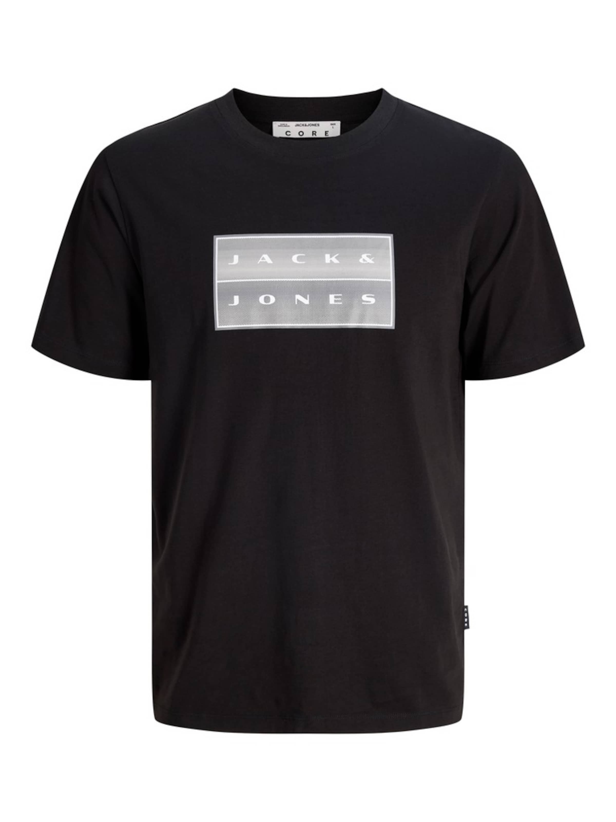 Jack & Jones Plus Bluser & t-shirts 'JCOFUSION' i sort: forside