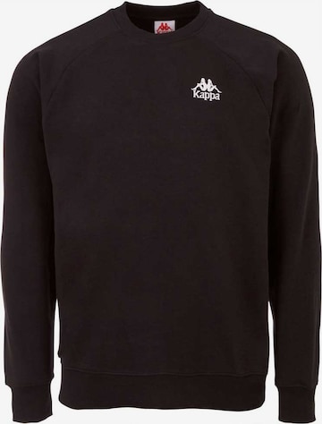 KAPPA Sweatshirt in Black: front