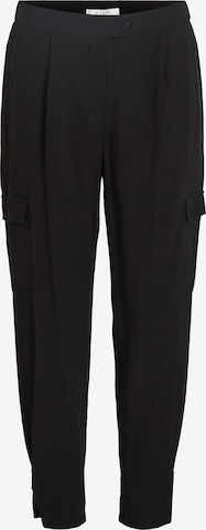 VILA Regular Cargo trousers 'THYRA' in Black: front