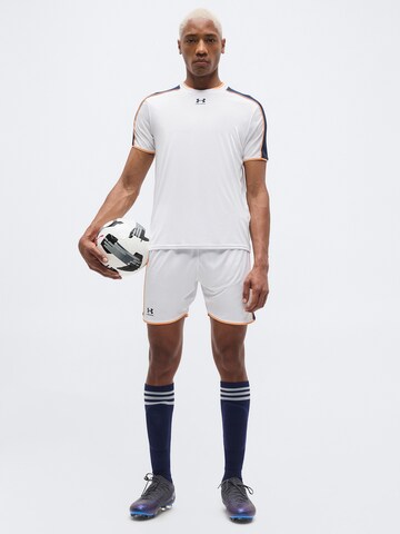 balta UNDER ARMOUR Standartinis Sportinės kelnės 'Challenger'