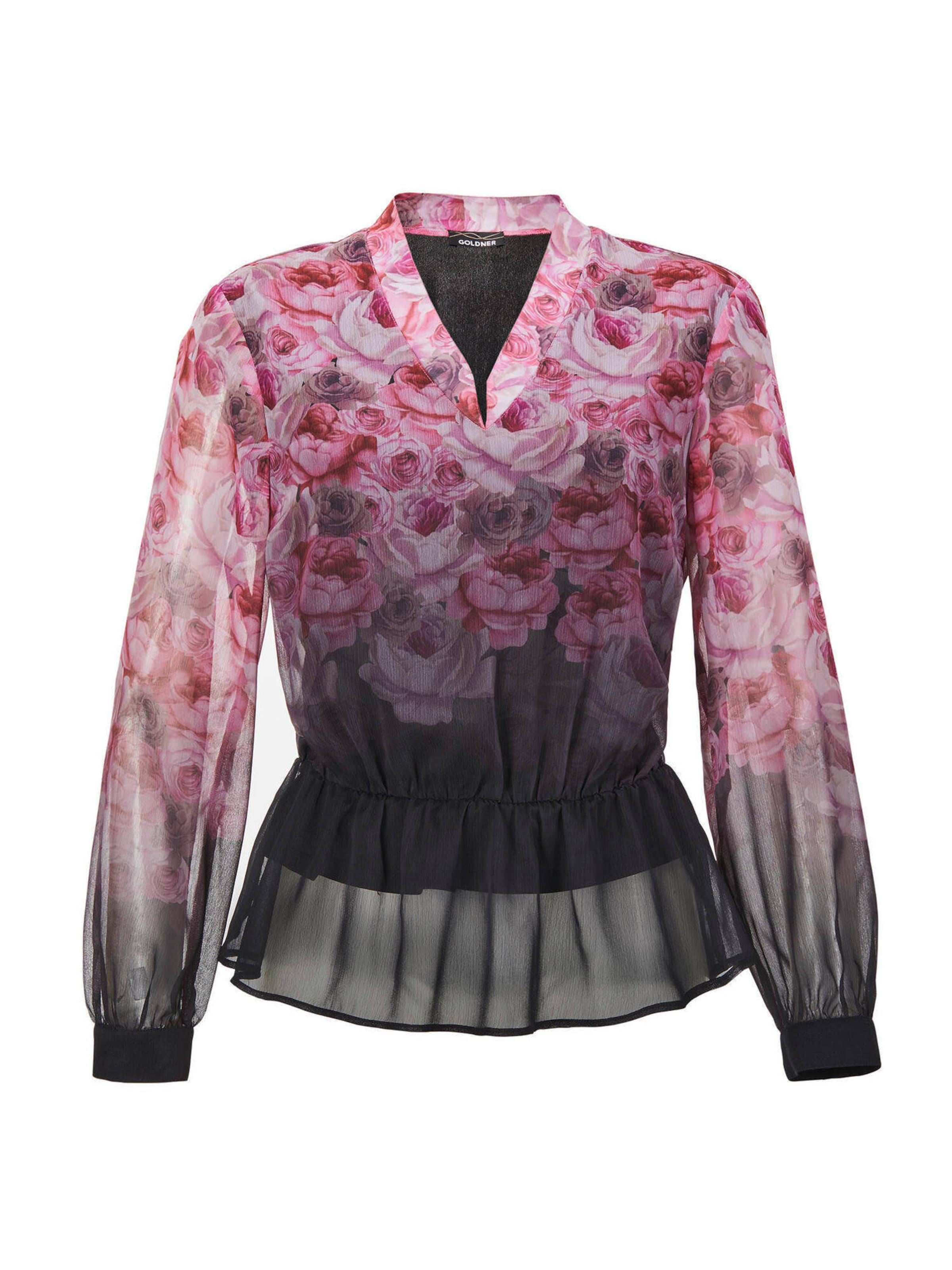 Goldner Blouse in Zwart: voorkant