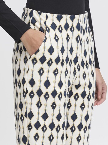 Regular Pantalon ' IHKATE PRINT ' ICHI en beige