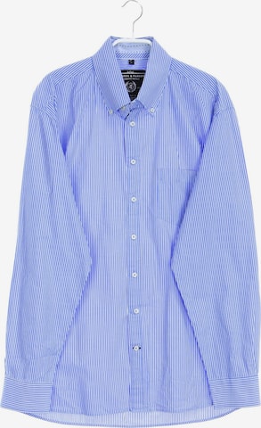 WARREN & PARKER Button Up Shirt in L in Blue: front