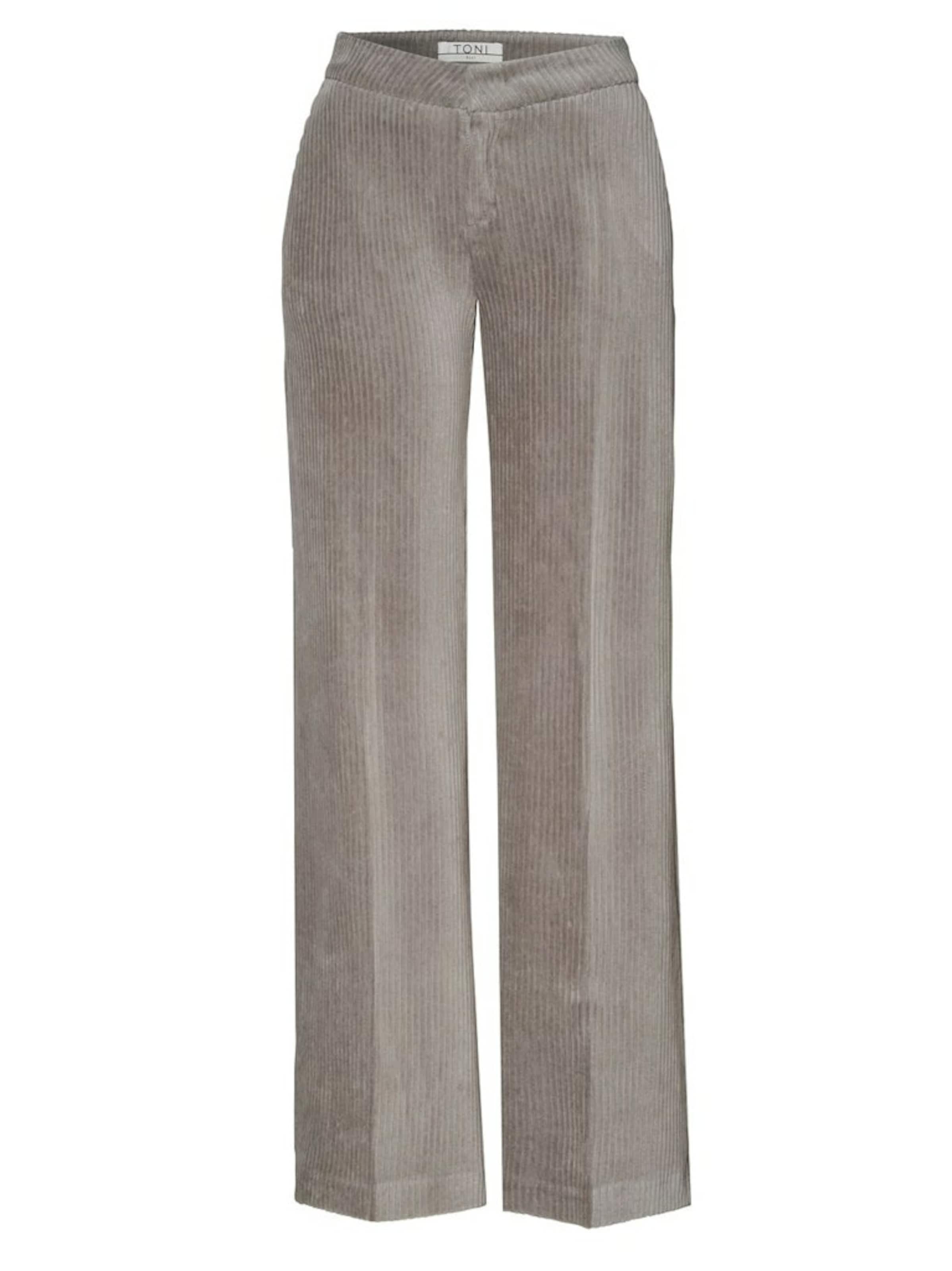 TONI Regular Broek in Grijs: voorkant