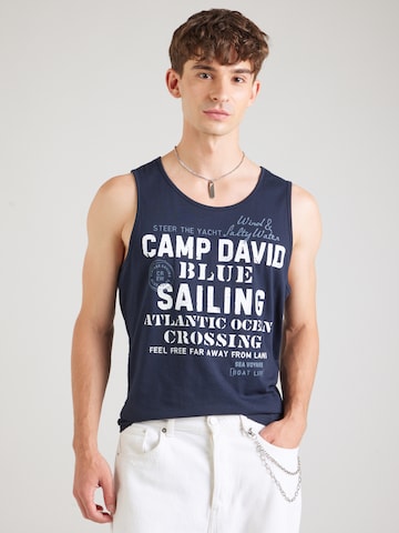 Maglietta di CAMP DAVID in blu: frontale