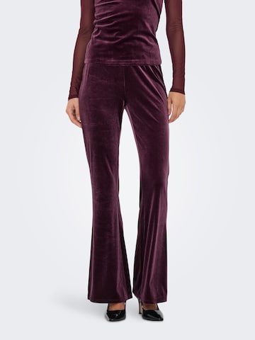 ONLY - Acampanado Pantalón 'ONLSMOOTH' en rojo: frente