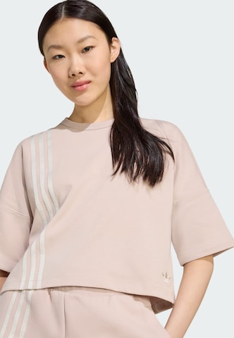 ADIDAS ORIGINALS - Camiseta 'Off Placed 3-Stripes' en marrón