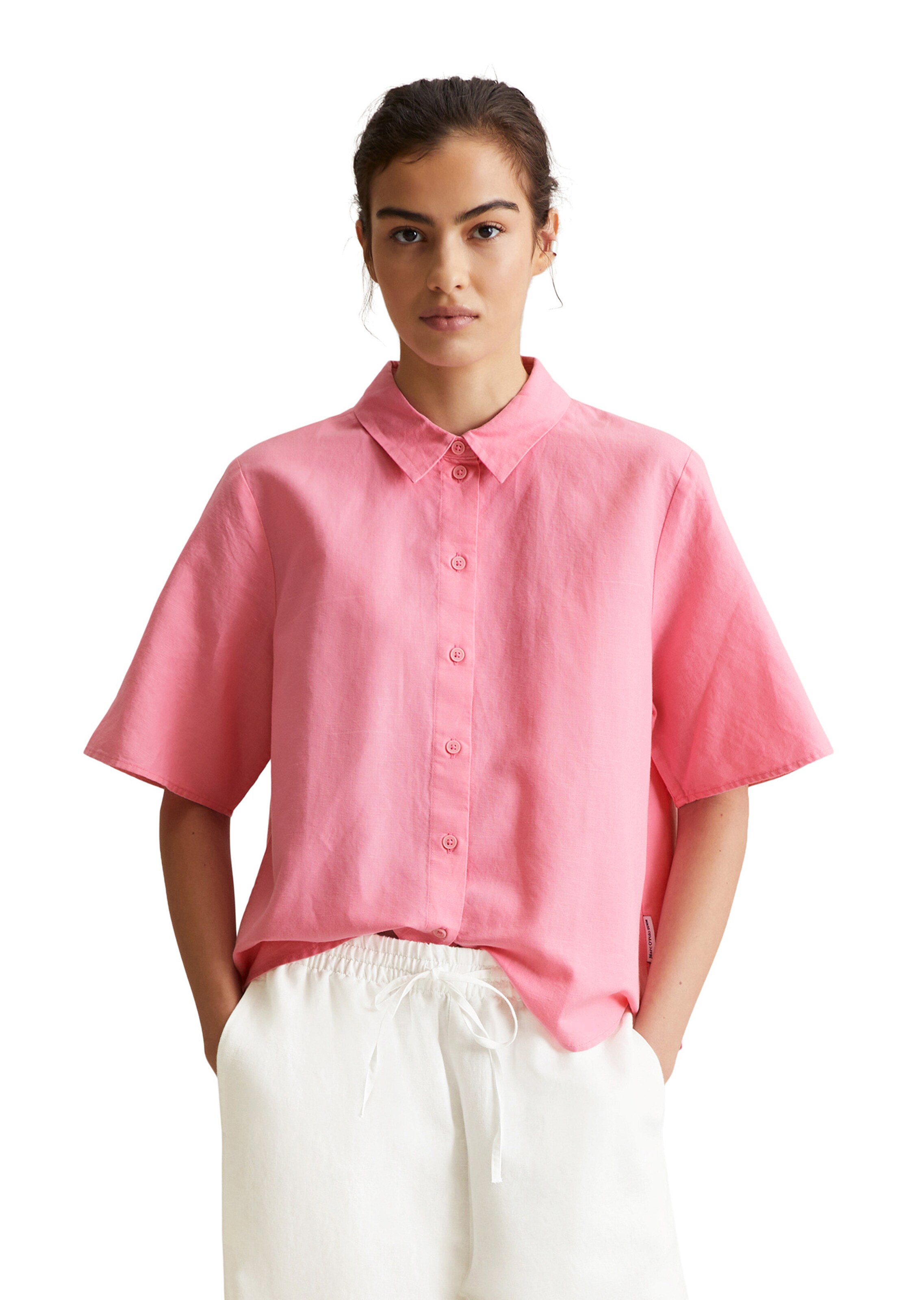 Marc O'Polo DENIM Bluse in Pink: Vorderseite