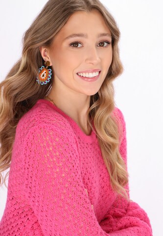 IZIA Gebreide jurk in Roze