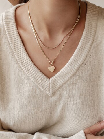 Hey Happiness Kette 'Herz Duo' in Gold