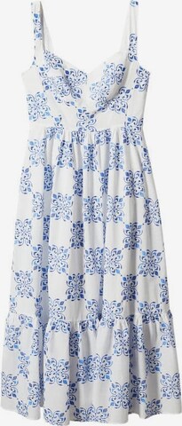 MANGO Letní šaty 'Sicilia' – modrá: přední strana