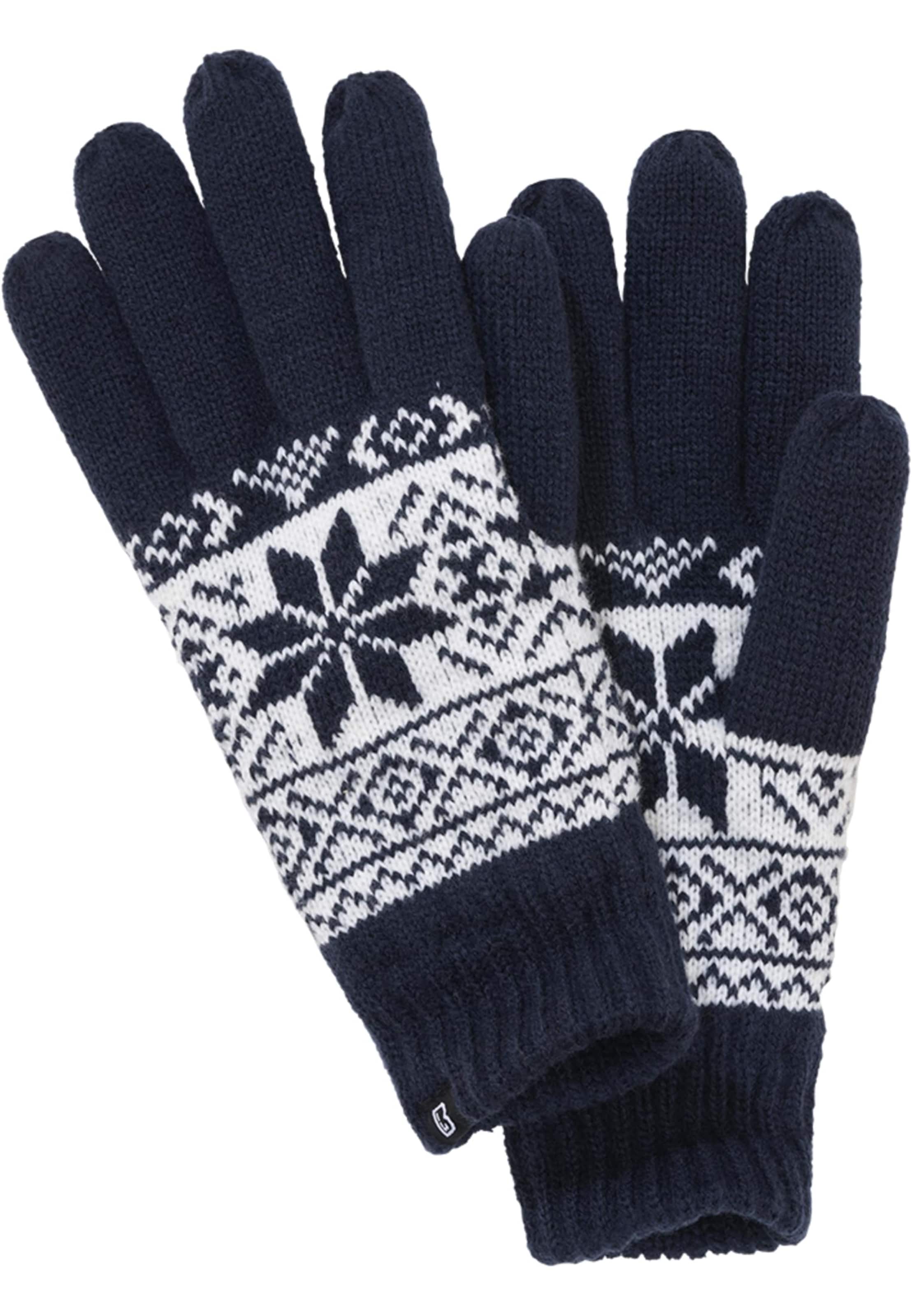 Brandit Fingerhandschuhe in navy / weiß, Produktansicht