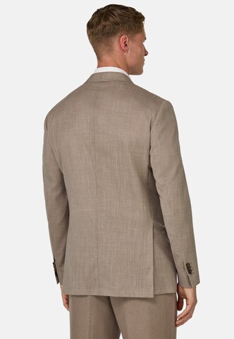 Boggi Milano Regular fit Business-colbert in Bruin
