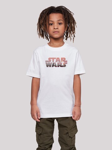 T-Shirt 'Star Wars Tatooine' F4NT4STIC en blanc : devant