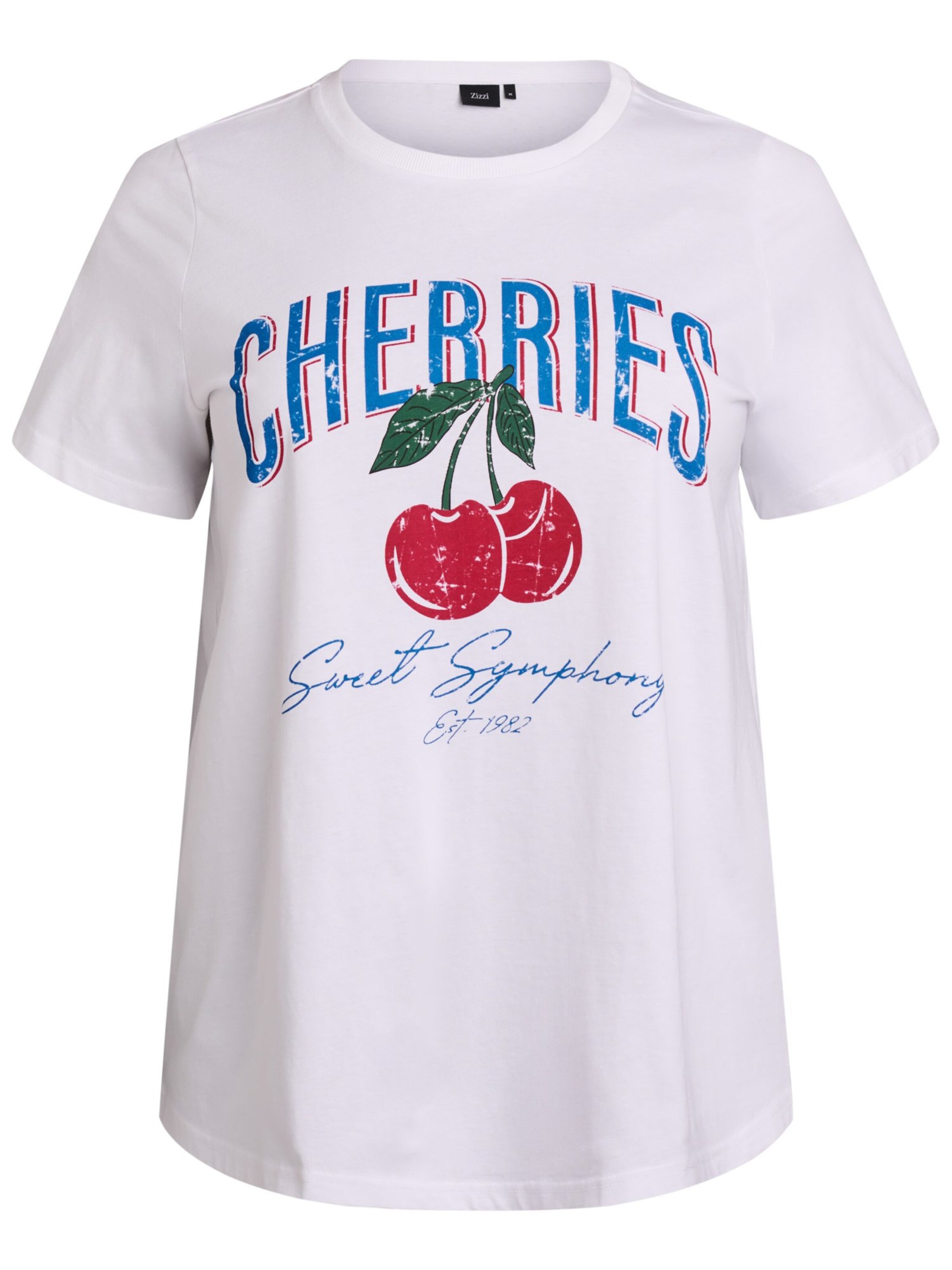 Zizzi Shirt 'MTEA' in White: front