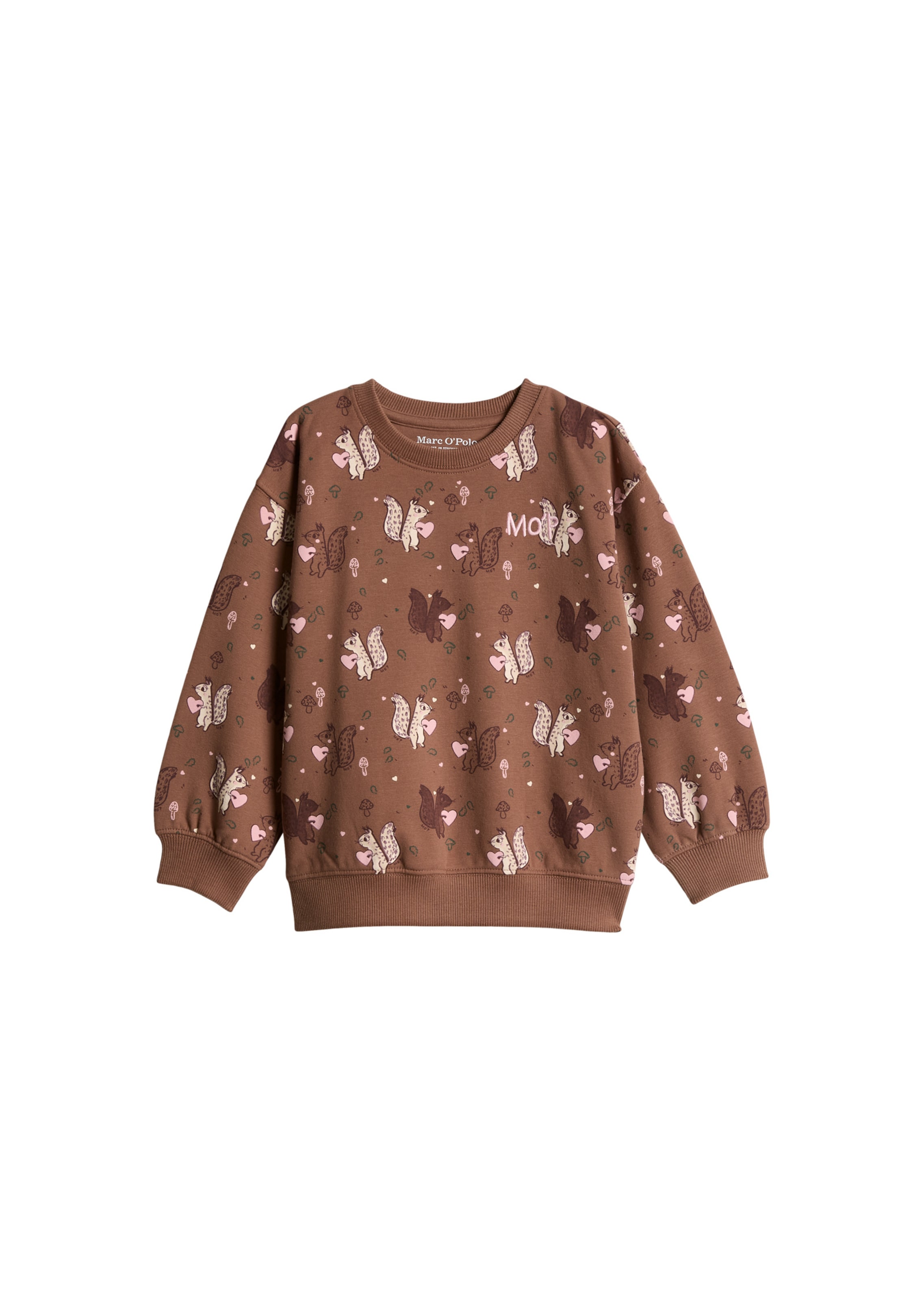 Marc O'Polo Sweatshirt in Brown: front