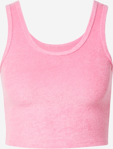 HOLLISTER Top 'BARE TERRY' in Pink: front