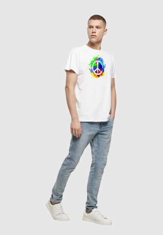 Merchcode Shirt 'Peace' in White