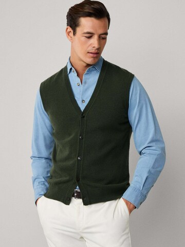 Hackett London Strickweste in Grün