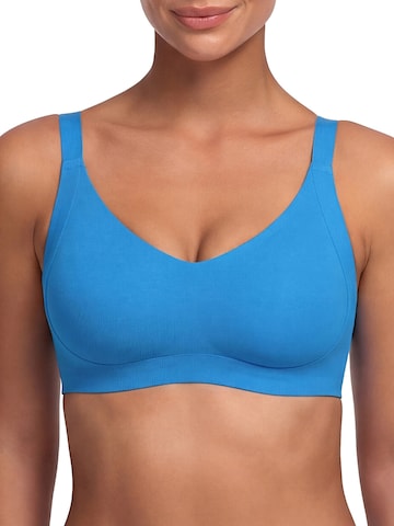 cfab by creamy fabrics Bra 'Seamless Compact Push-Up BH' in Blue: front