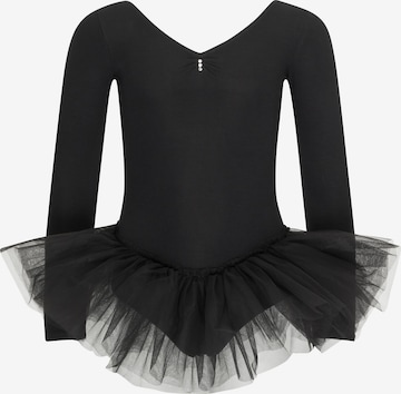 Tanzmuster Sportkleid 'Romy' in Schwarz: Vorderseite