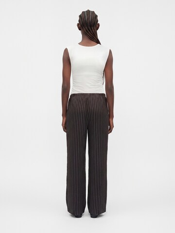 JDY Wide leg Broek 'JDYPOWER' in Bruin