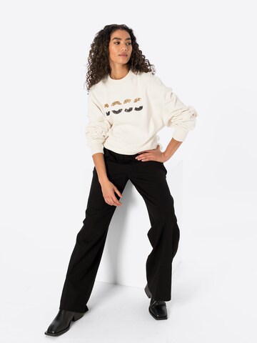 BOSS Black - Sweatshirt 'Ecomy' em branco