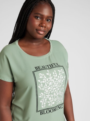 T-shirt 'CARKETTY' ONLY Carmakoma en vert