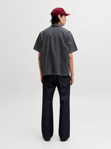 JACK & JONES Comfort fit Button Up Shirt in Black