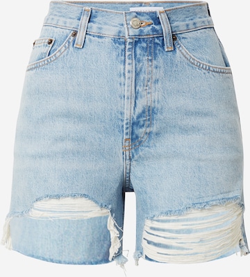 TOPSHOP Regular Shorts in Blau: predná strana