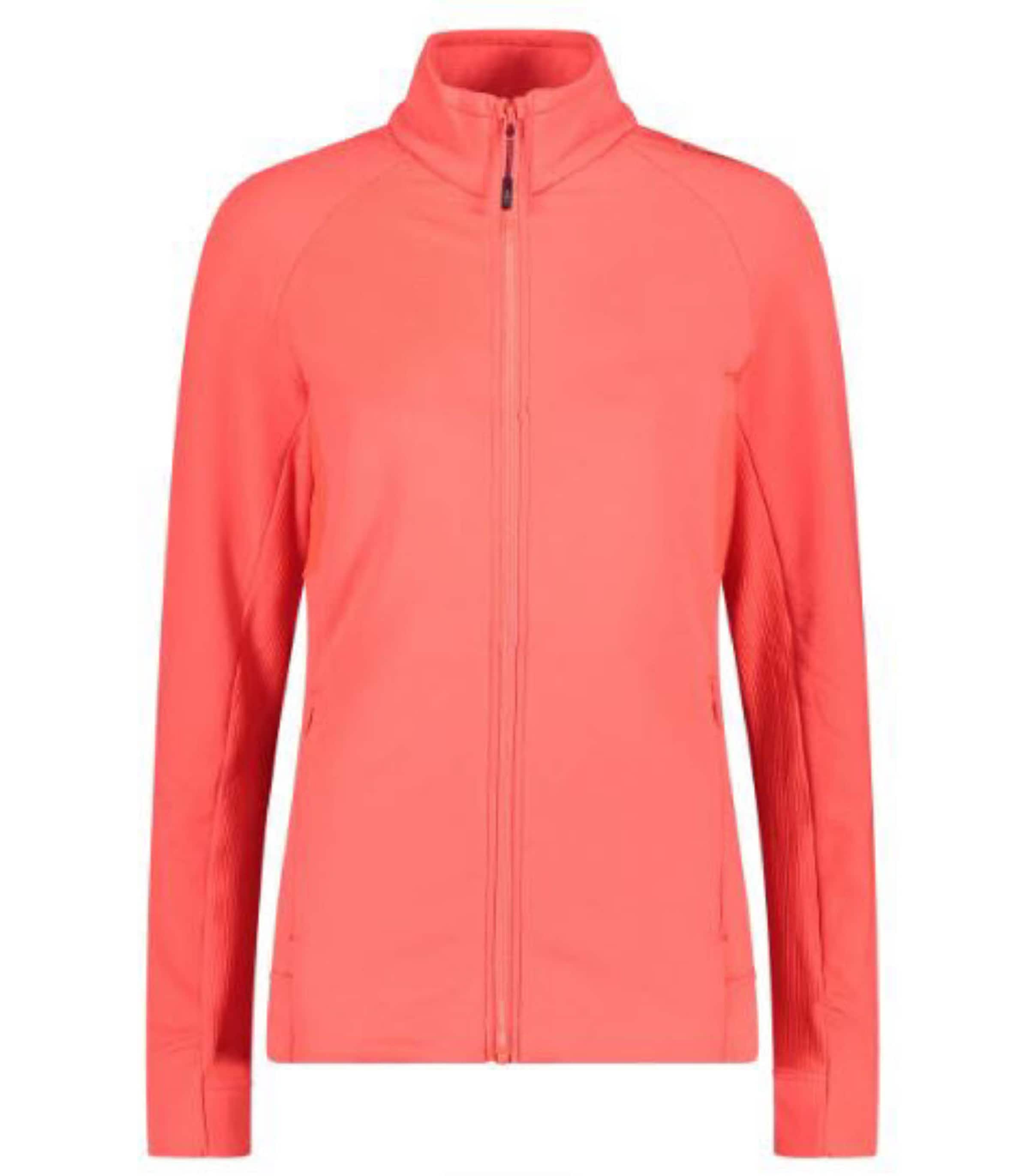 CMP Athletic Fleece Jacket in Orange: front