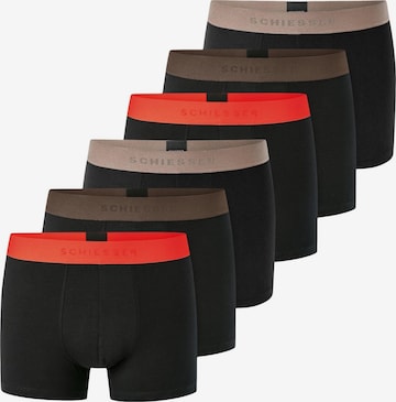 SCHIESSER Boxer shorts '95/5 Cotton' in Black: front