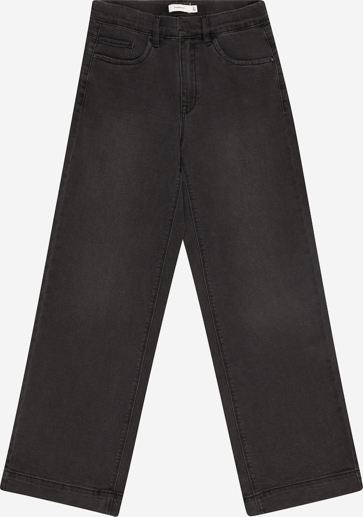 NAME IT Jeans Fille Bootcut Taille Mi-Haute - Denim Bleu Moyen Confortable Et Style Urbain